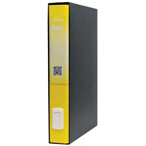 Registratore protocollo dox5 d.5 cm giallo colore nero colore giallo