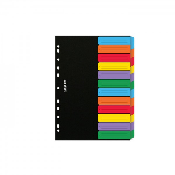 Separatori dox, 12 tasti colore assortiti grammatura 240gr