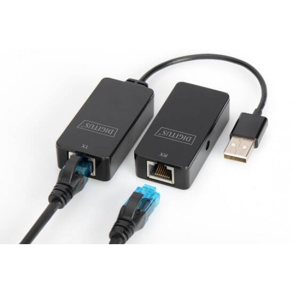 DIGITUS Amplificatore di segnale USB fino a 50mt tramite cavo di rete cat 5, 5e o cat 6