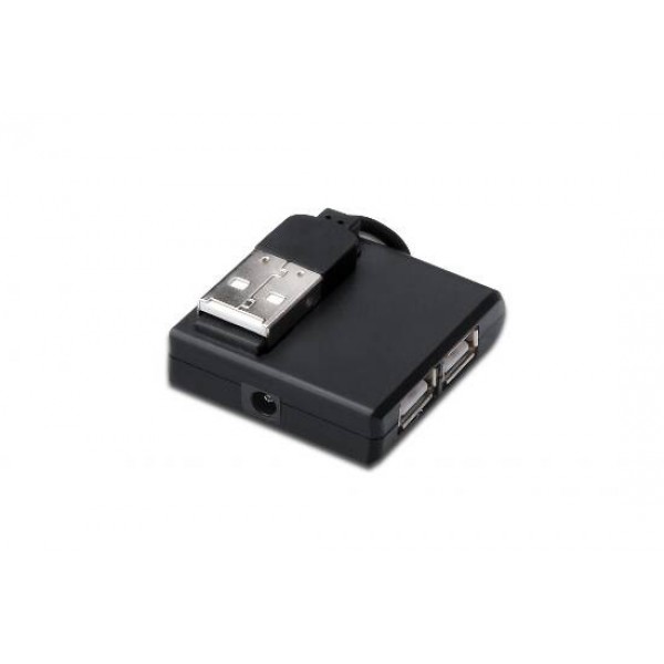 DIGITUS mini HUB 4 porte USB 2.0 per PC o MAC