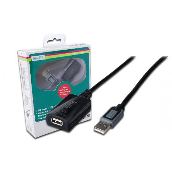 Estensore di linea usb 2.0 con cavo 20m colore nero