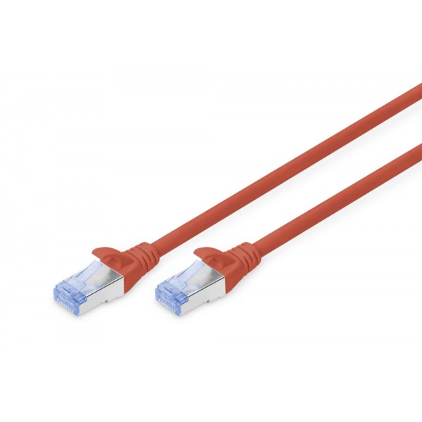 Cavo rete f/utp categ. 5 schermato 2m colore rosso