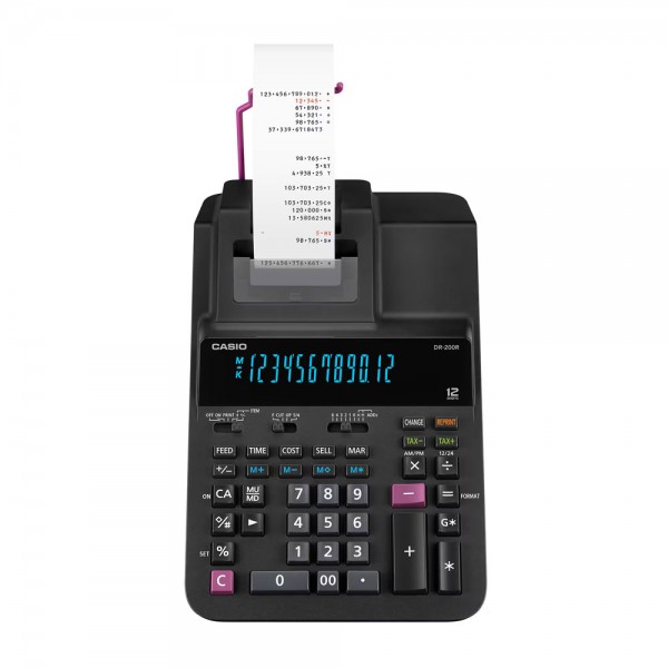 Dr-200r - calcolatrice scrivente colore nero