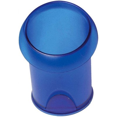 Portapenne a bicchiere colore trasparente blu