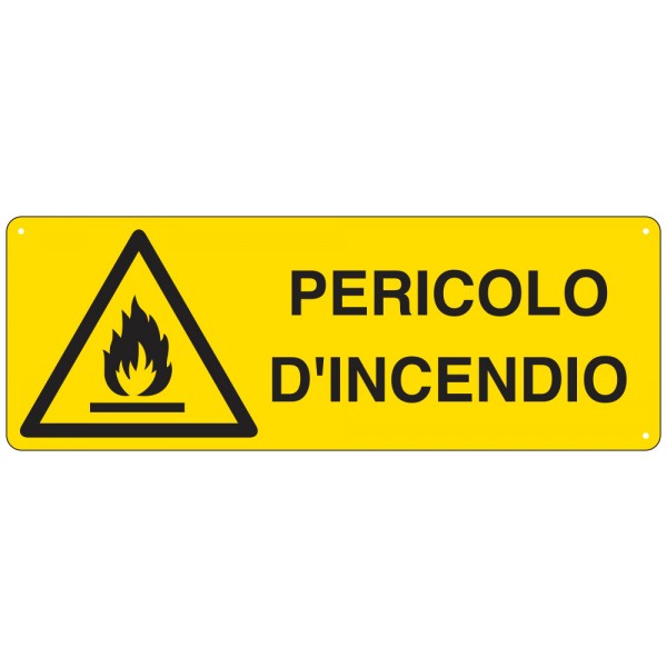 Cartello "pericolo di incendio"