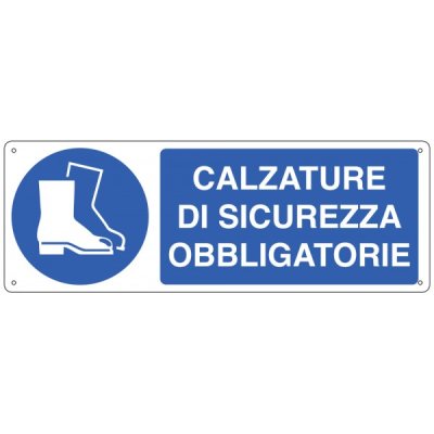 Cartello "calzatura di sicurezza obbligatoria"