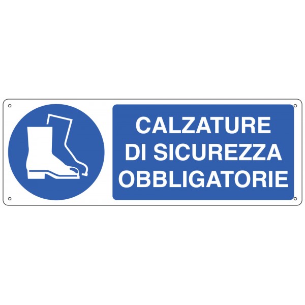 Cartello "calzatura di sicurezza obbligatoria"