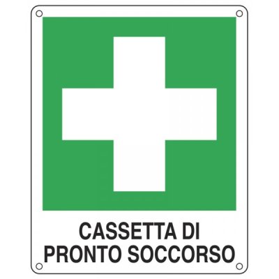Cartello "cassetta di pronto soccorso"