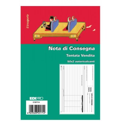 Blocco nota di consegna