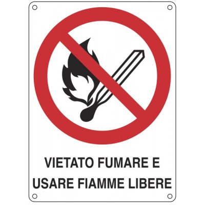 Cartello "vietato fumare"