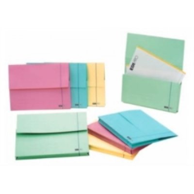EDIPRO Cartella manilla con tasca canguro portadocumenti 25x32cm