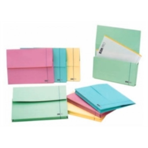 EDIPRO Cartella manilla con tasca canguro portadocumenti 25x32cm