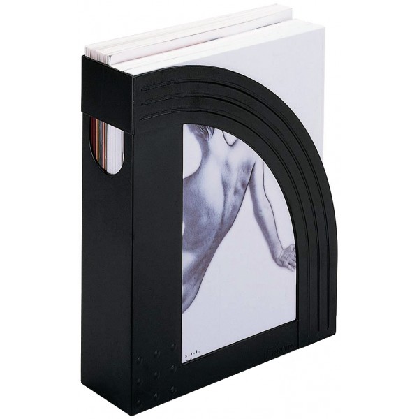 FELLOWES Portariviste MODULA con foro di estrazione sul dorso - Nero - Dorso 7,5cm
