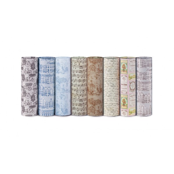 Ecocarta retrò - carta regalo colore assortiti pastello grammatura 65gr