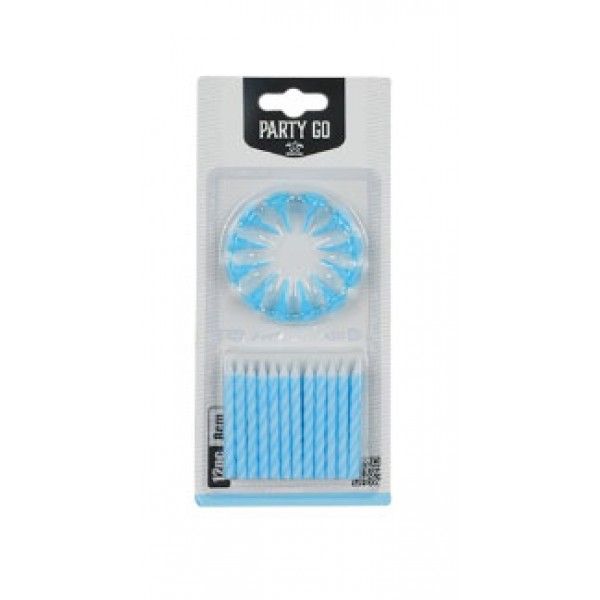 Candelina colore azzurro