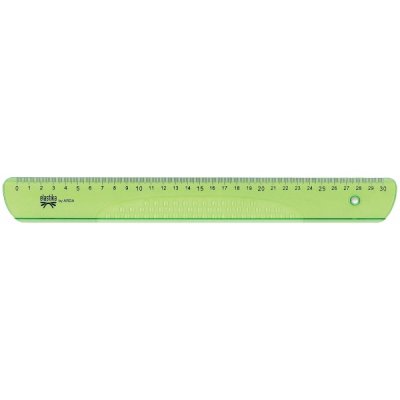 Riga 30cm elastika colore verde trasparente