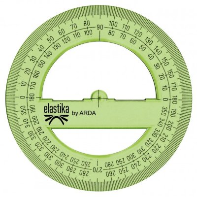 Goniometro 360° elastika 12cm colore verde trasparente