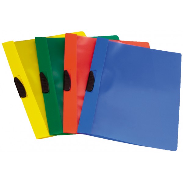 FELLOWES Cartellina con chiusura a clip 22x31cm - dorso 8/10mm - Rosso