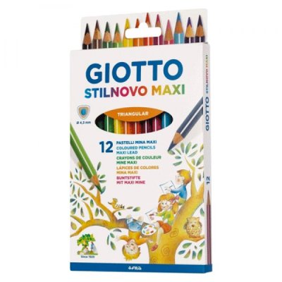 Astuccio pastelli - stilnovo maxi colore assortiti