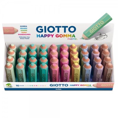 Happy gomma colore assortiti pastello