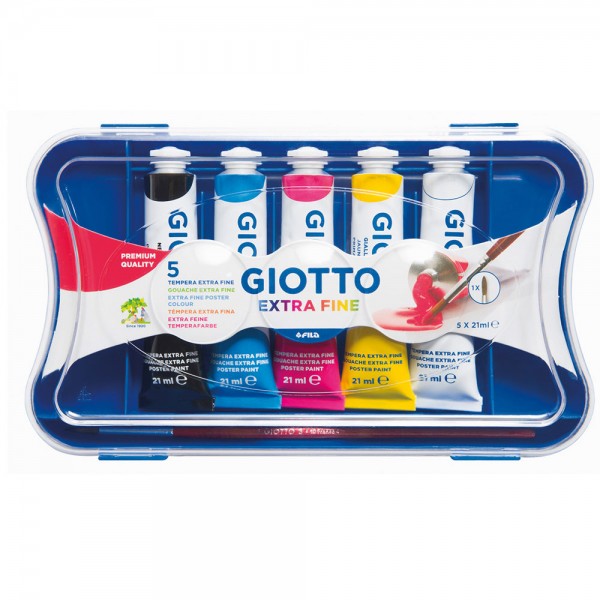 Tempera in tubetto colore assortiti