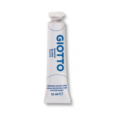 Tempera in tubetto colore bianco