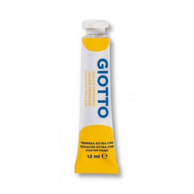 Tempera in tubetto colore giallo primario
