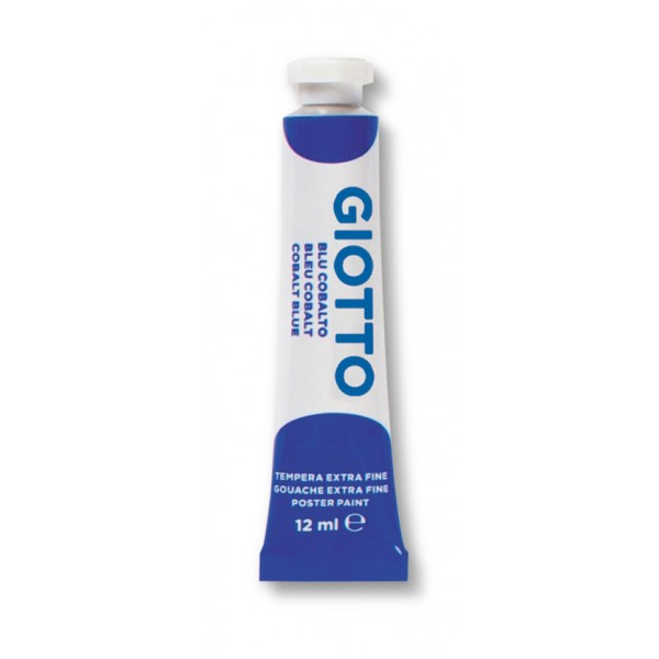 Tempera in tubetto colore blu cobalto
