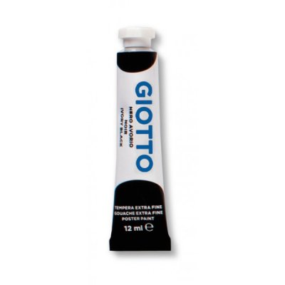 Tempera in tubetto colore nero