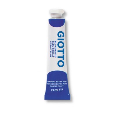 Tempera in tubetto colore blu cobalto