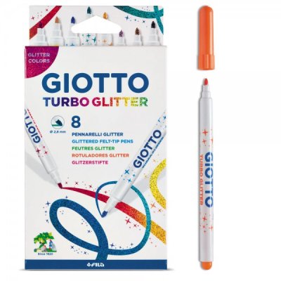 Astuccio pennarelli turbo glitter colore assortiti