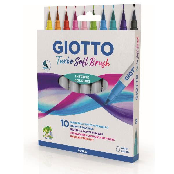 Astuccio pennarelli turbo soft brush colore assortiti