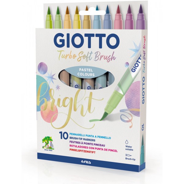 Astuccio pennarelli turbo soft brush colore assortiti