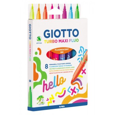 Astuccio pennarelli turbo maxi fluo colore assortiti