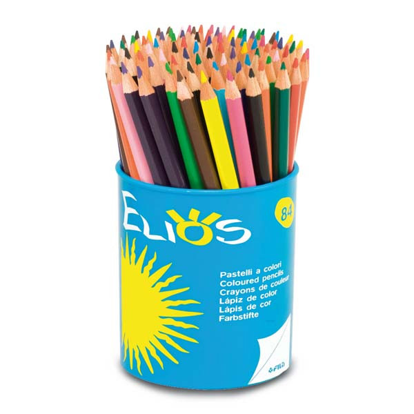Astuccio pastelli elios colore assortiti