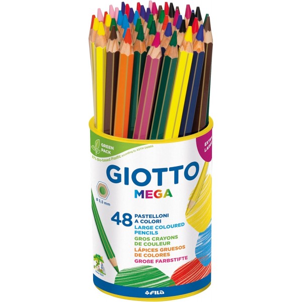 Astuccio pastelli mega colore assortiti