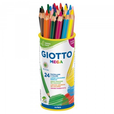 Astuccio pastelli mega colore assortiti