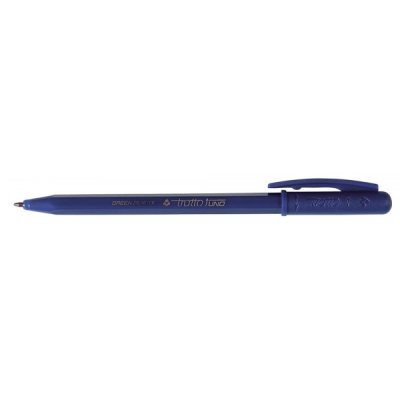 Green plastic - penna a sfera colore blu tipo punta conica
