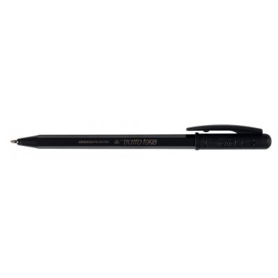 Green plastic - penna a sfera colore nero tipo punta conica