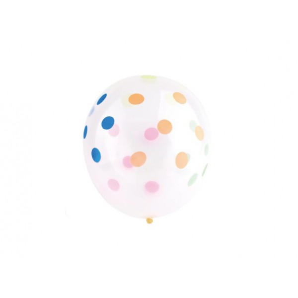 Palloncini a pois colore assortiti