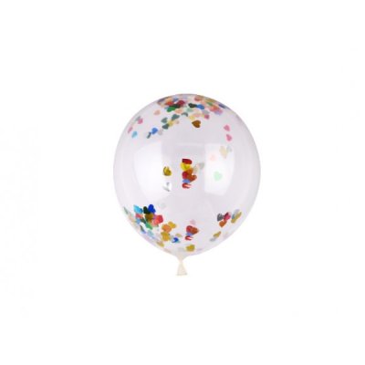 Palloncini con coriandoli colore assortiti