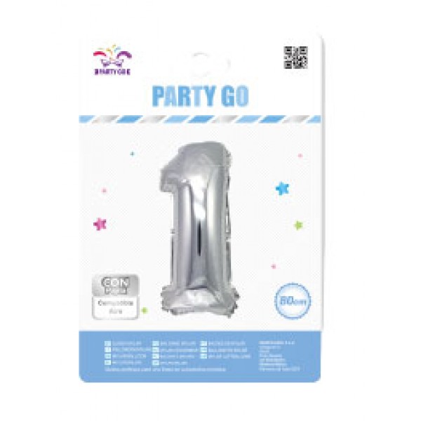 Palloncino 1 colore argento