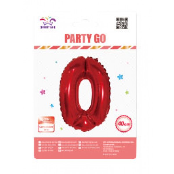 Palloncino 0 colore rosso