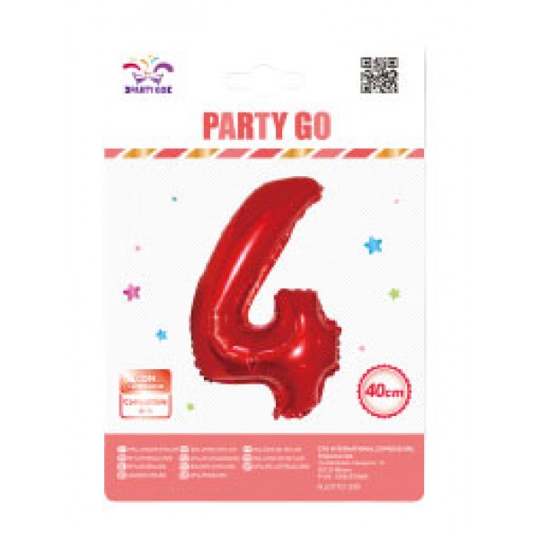Palloncino 4 colore rosso