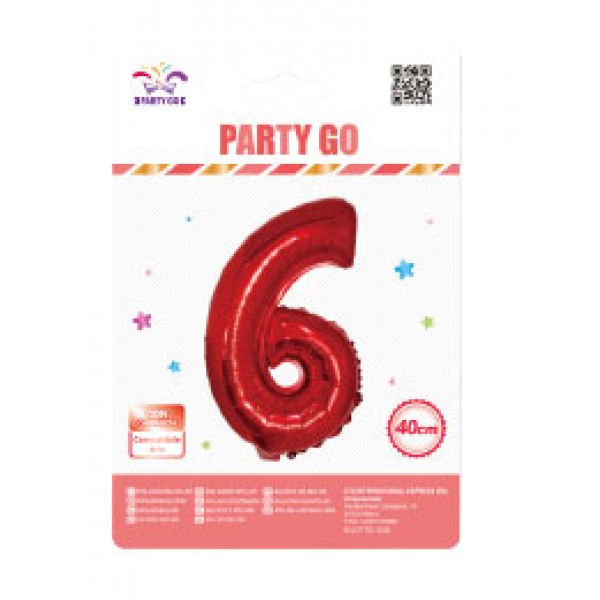 Palloncino 6 colore rosso