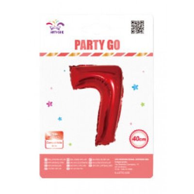 Palloncino 7 colore rosso