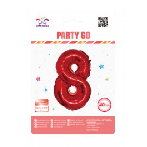 Palloncino 8 colore rosso