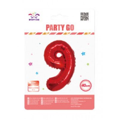 Palloncino 9 colore rosso