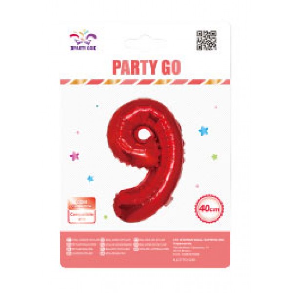 Palloncino 9 colore rosso