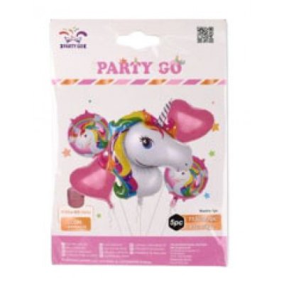 Set palloncini unicorno colore assortiti